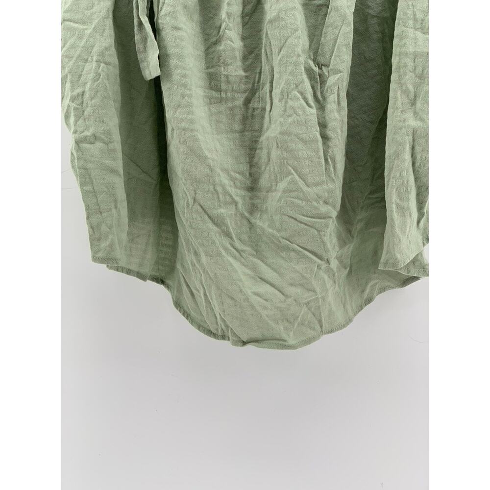 A.N.A A NEW APPROACH Women's Green Tie-Sleeve Cotton-Blend Tank Top SZ L - Picture 9 of 10